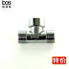 銅電鍍內外牙三通 4分